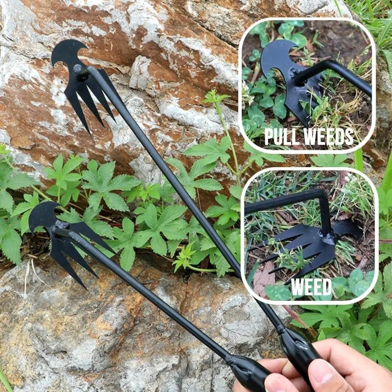 Gardening Tools Spade - เครื่องมือทำสวน 2-in-1 แบบใช้มือ คราดดิน ปลูกเมล็ด กำจัดรากหญ้า