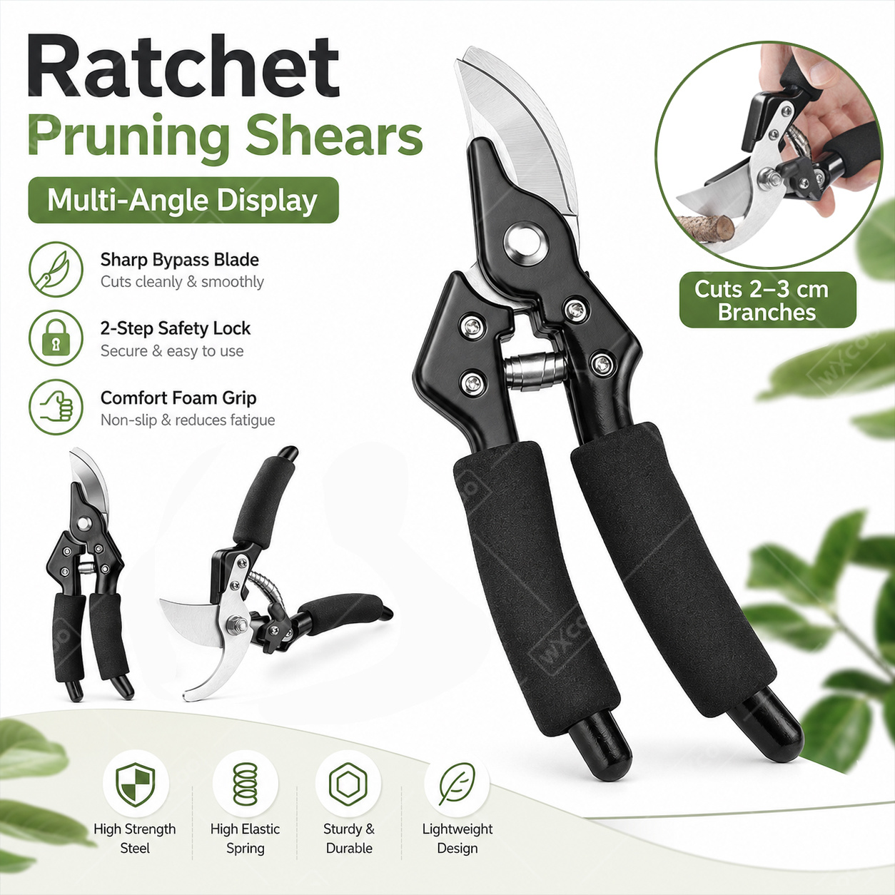 Gardening Tools To Cut Branches - กรรไกรสแตนเลสสำหรับตัดแต่งดอกไม้ จัดดอกไม้ ตัดกิ่งไม้ผล ตัดกิ่งในสวน เครื่องมือต่อกิ่งสำหรับใช้ในบ้าน