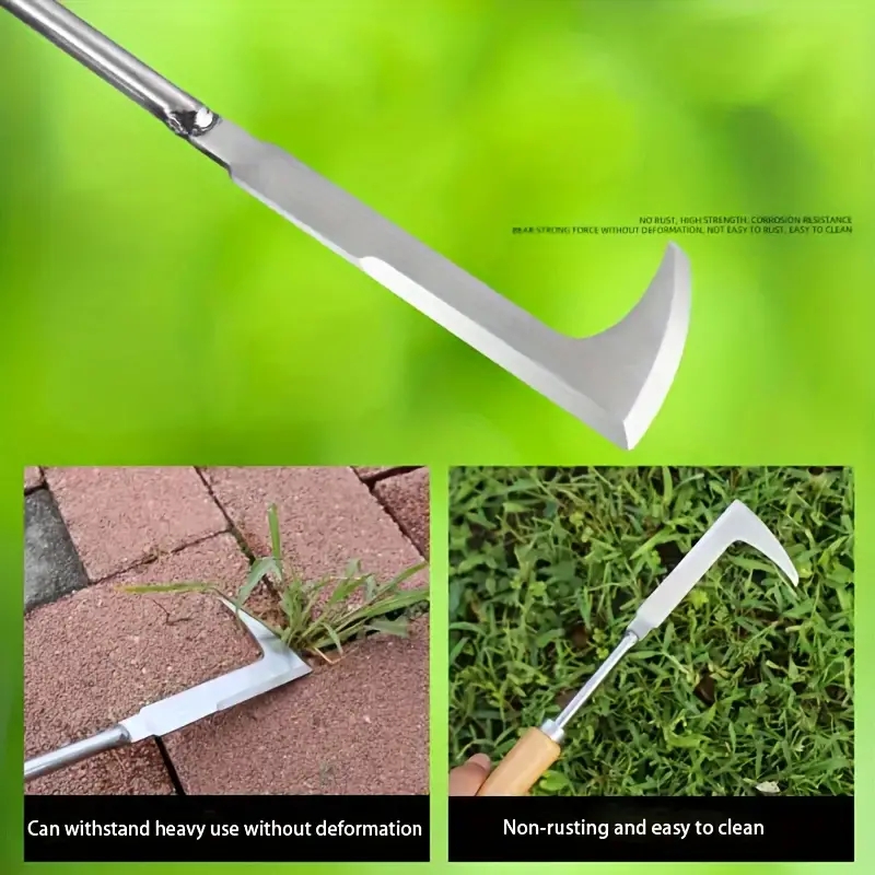 Gardening Tools Spade - พลั่วมือเหล็กคาร์บอนสําหรับงานหนักพร้อมด้ามจับตามหลักสรีรศาสตร์ - เครื่องมือกําจัดวัชพืชแบบแมนนวลสําหรับรอยแตกบนถนนและสวน