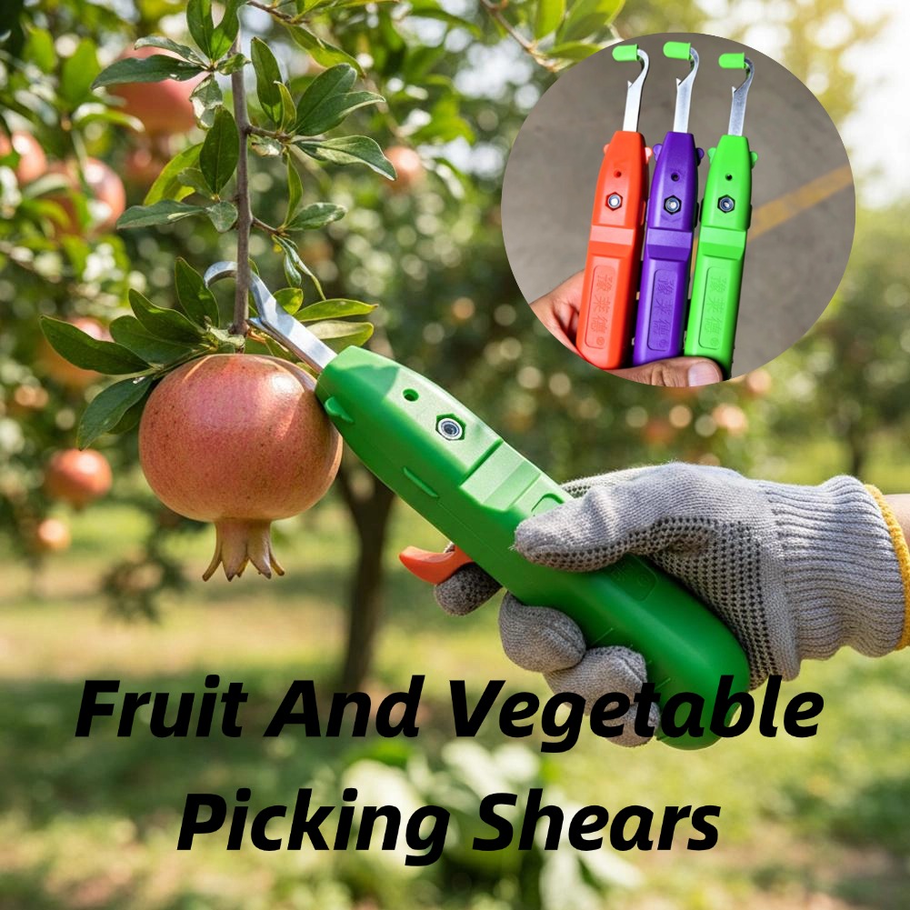 Gardening Tools Combo - กรรไกรตัดผลไม้และผัก กรรไกรตัดแต่งกิ่งในสวน ใบมีดโค้ง เครื่องมือเก็บเกี่ยว สำหรับเก็บเกี่ยวองุ่นและพริก