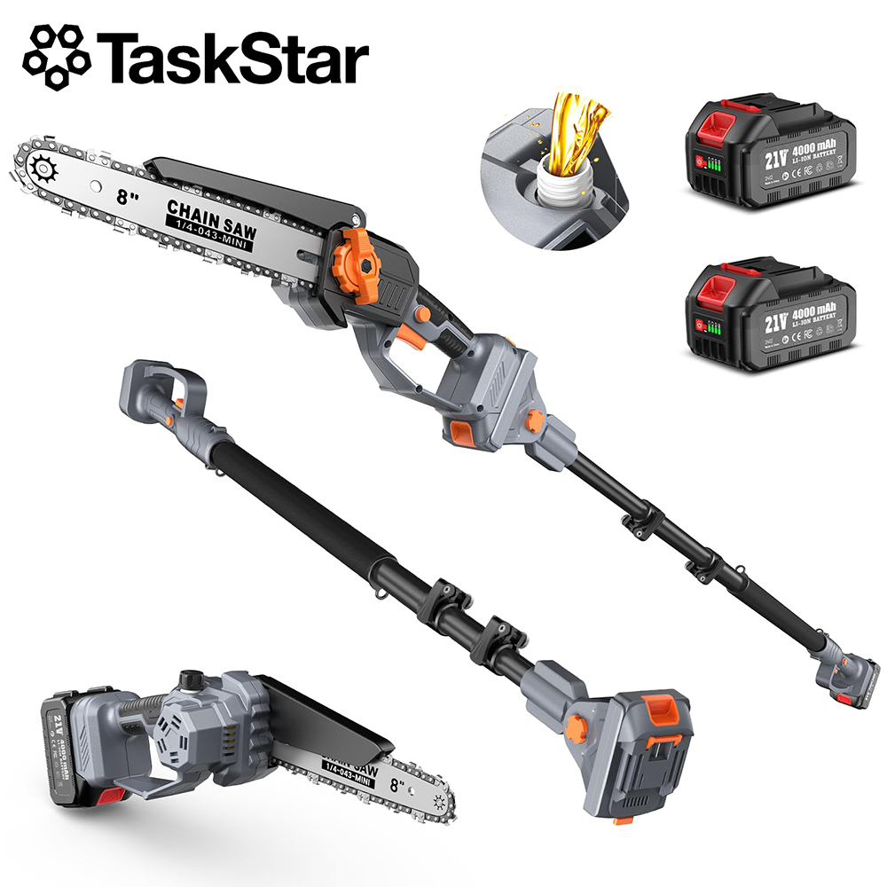Gardening Tools Spade - เลื่อยตัดกิ่ง TaskStar ขนาด 8 นิ้ว แบบยืดหดได้