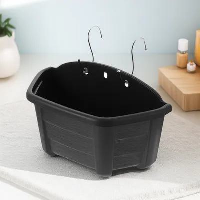 Vertical Wall Planter - กระถางดอกไม้ติดผนังรูปครึ่งวงกลม ทนทาน สไตล์เรียบง่าย กระถางแขวนในร่ม ที่แขวนต้นไม้แนวตั้ง ถังปลูกต้นไม้