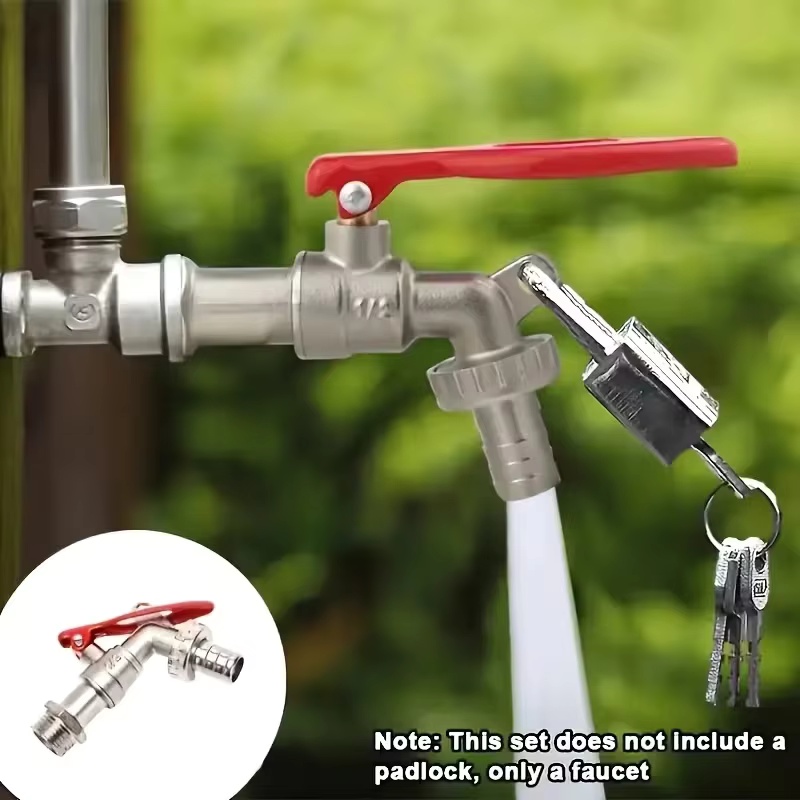 Gardening Yard Tools - ก๊อกน้ำโลหะผสมสังกะสีขนาด 1/2 นิ้ว 1 ชิ้น สำหรับสวน