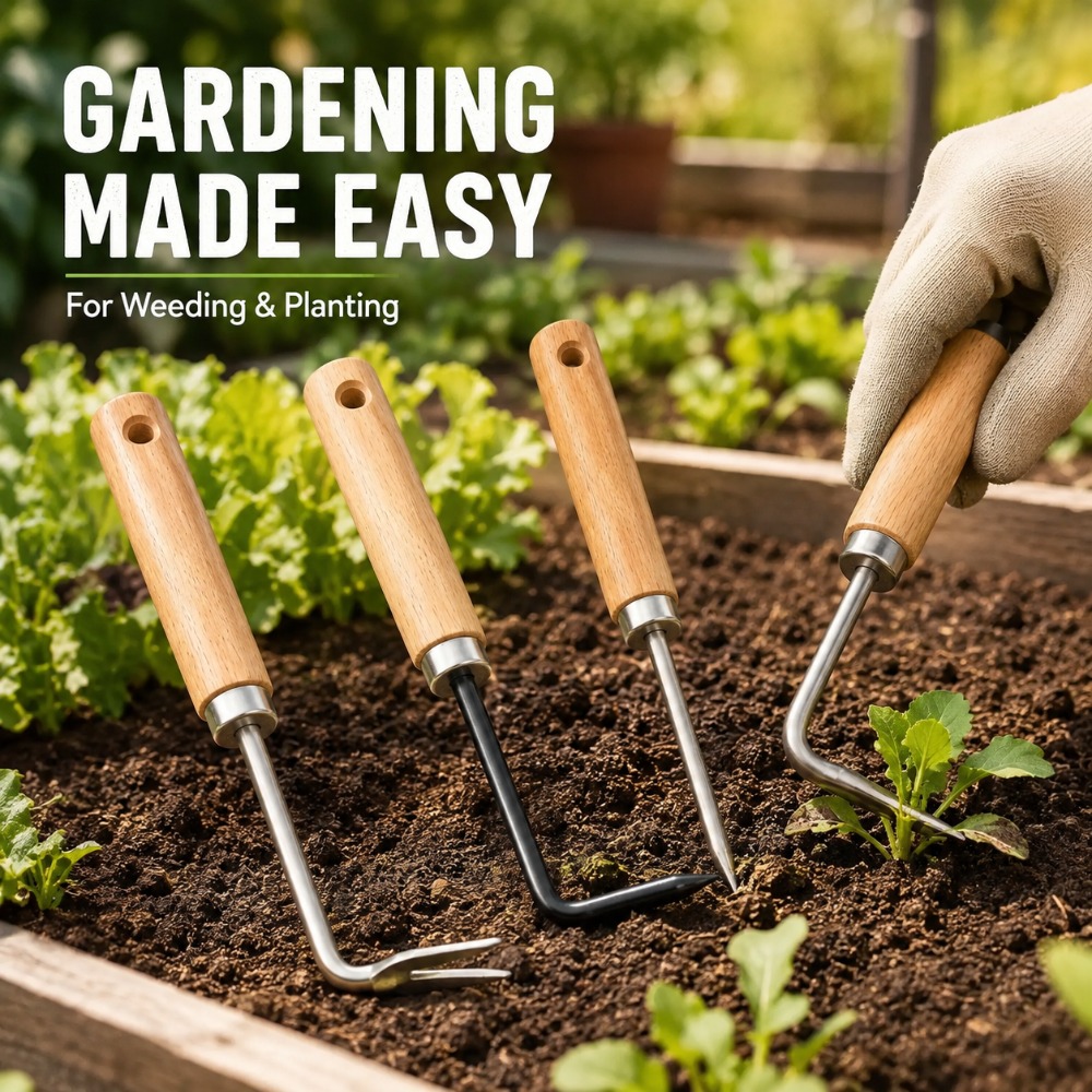 Gardening Hand Tools Yard - เครื่องมือดึงรากและกำจัดวัชพืชอเนกประสงค์สำหรับสวน ใช้ขุดดินในกระถาง ปลูกย้ายต้นไม้ และกำจัดวัชพืชในสนาม