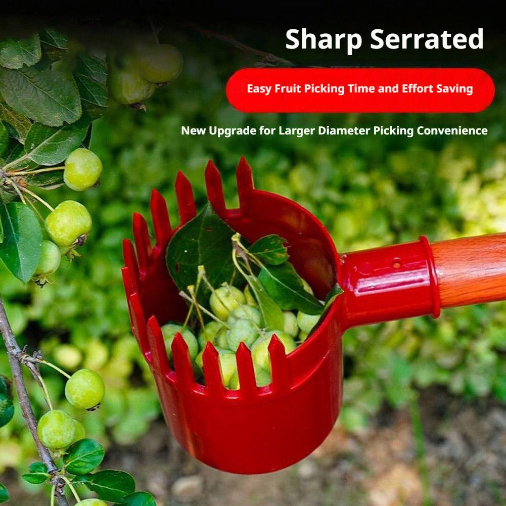 Gardening Tools Rack - เครื่องมือเก็บผลไม้แบบพกพา ตะกร้าเก็บผลไม้บนต้นไม้สูง อุปกรณ์เก็บแอปเปิ้ล พีช ลูกแพร์ ส้ม