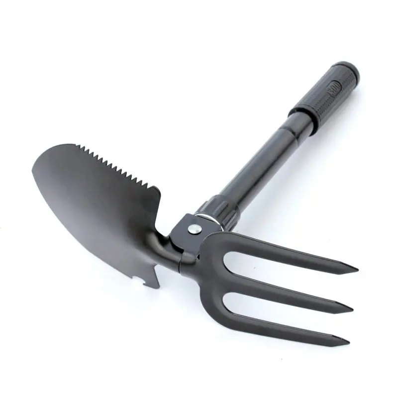 Gardening Tools Spade - ใหม่แบบพกพาพับพลั่วสแตนเลส Survival Spade เกรียง Garden Camping