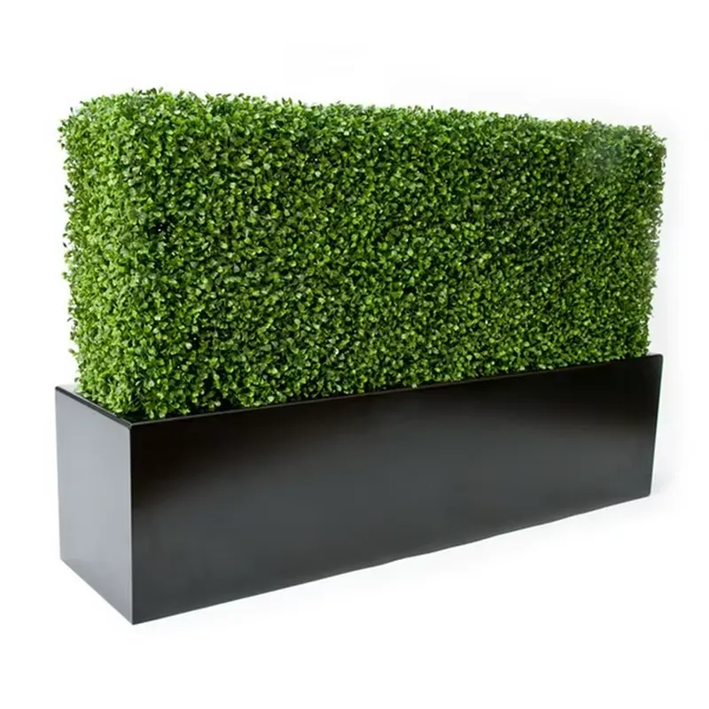 Vertical Wall Planter - CQ-001 แผงหญ้าเทียมแนวตั้งทำมือเป็นมิตรกับสิ่งแวดล้อม พร้อมกล่องพลาสติกสำหรับปลูกต้นไม้ กำแพงต้นไม้ประดับ ป้องกันรังสียูวี