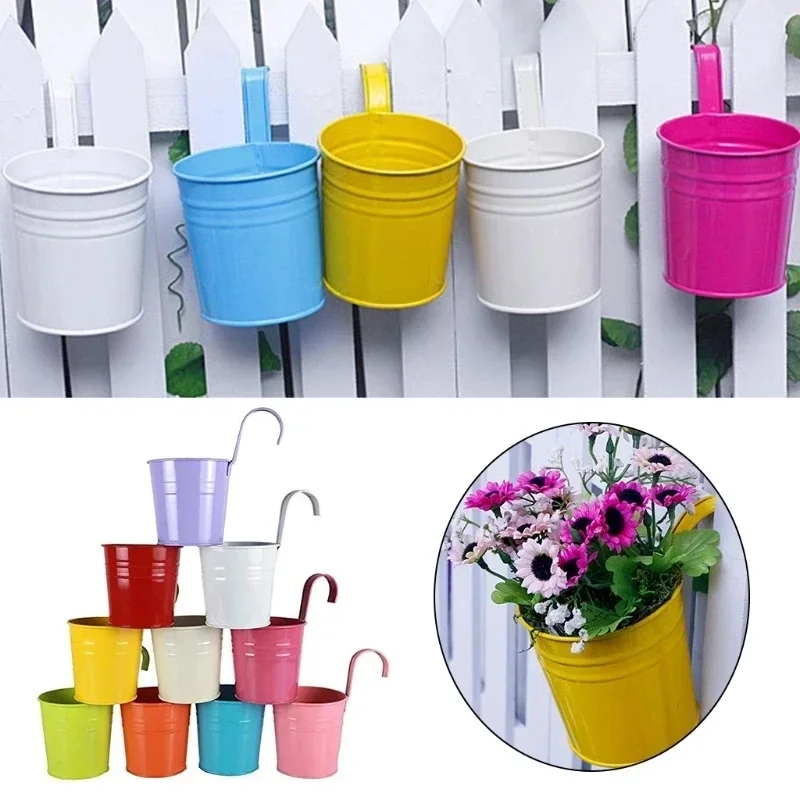 Vertical Wall Planter - กำแพงดอกไม้เหล็กแขวนกระถางต้นไม้ทำจากโลหะมี10สีตระกร้าแขวนกระถางต้นไม้ทำจากดีบุกใช้แขวนกระถางต้นไม้ระเบียงปลูกต้นไม้อวบน้ำ