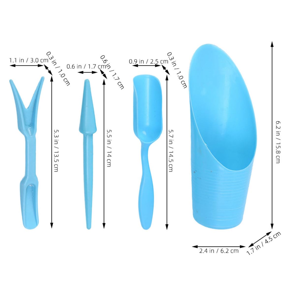 4 ชิ้น/เซ็ต,พลาสติกทนทานถังพลั - Gardening Tools Spade บทวิจารณ์และราคา