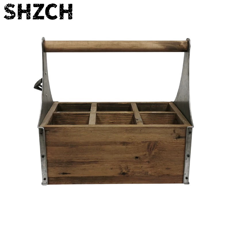 ตะกร้าเก็บของไม้และโลหะสไตล์เร - Gardening Tools Vintage บทวิจารณ์และราคา