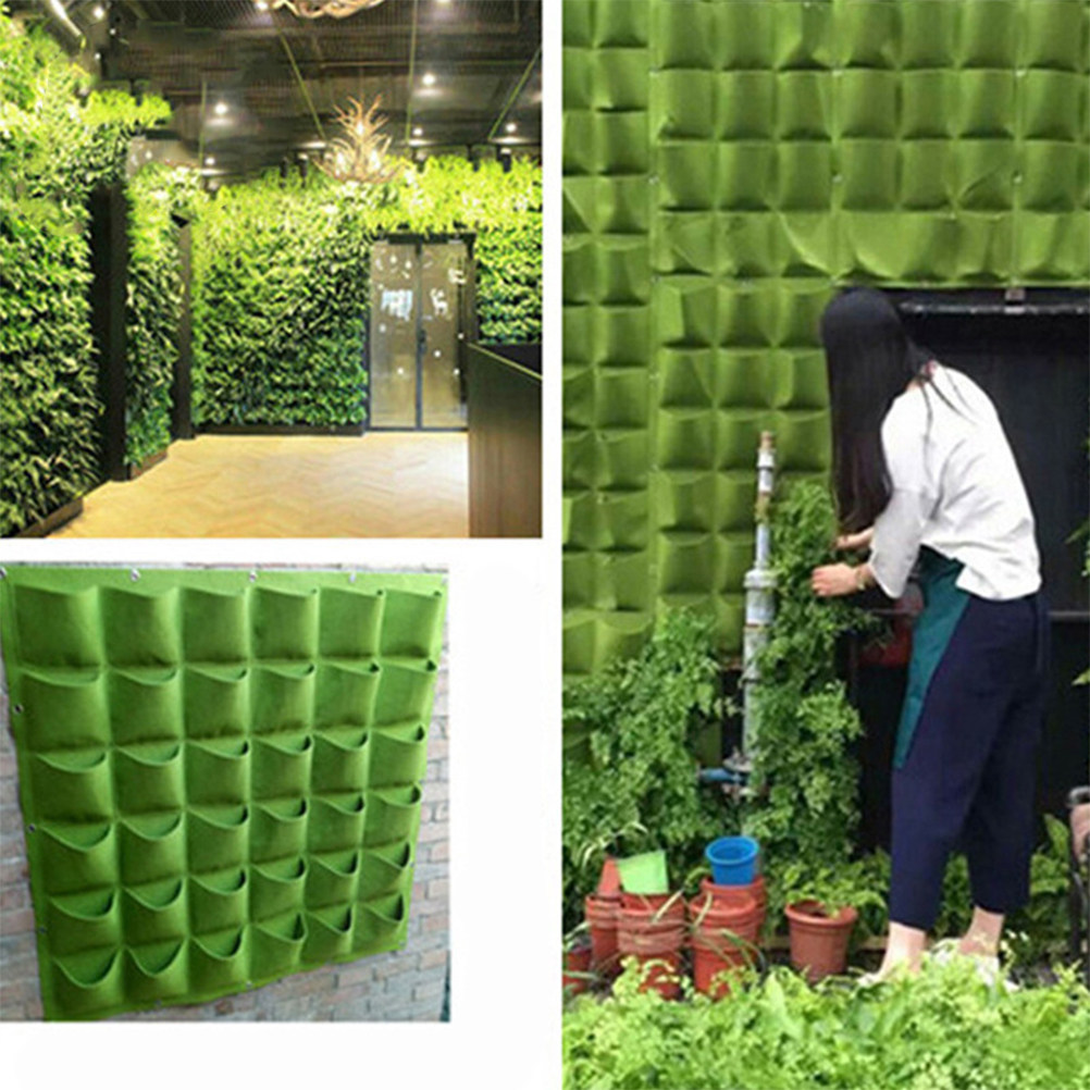 กระถางแขวนผนังแนวตั้งแบบผ้าสัก - Vertical Wall Planter บทวิจารณ์และราคา