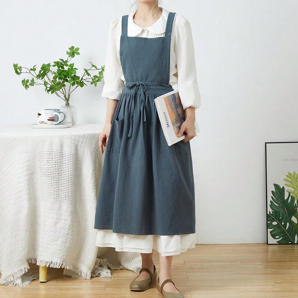 สั้น Nordic ลมจีบกระโปรงผ้าฝ้า - Gardening Tools Vintage บทวิจารณ์และราคา