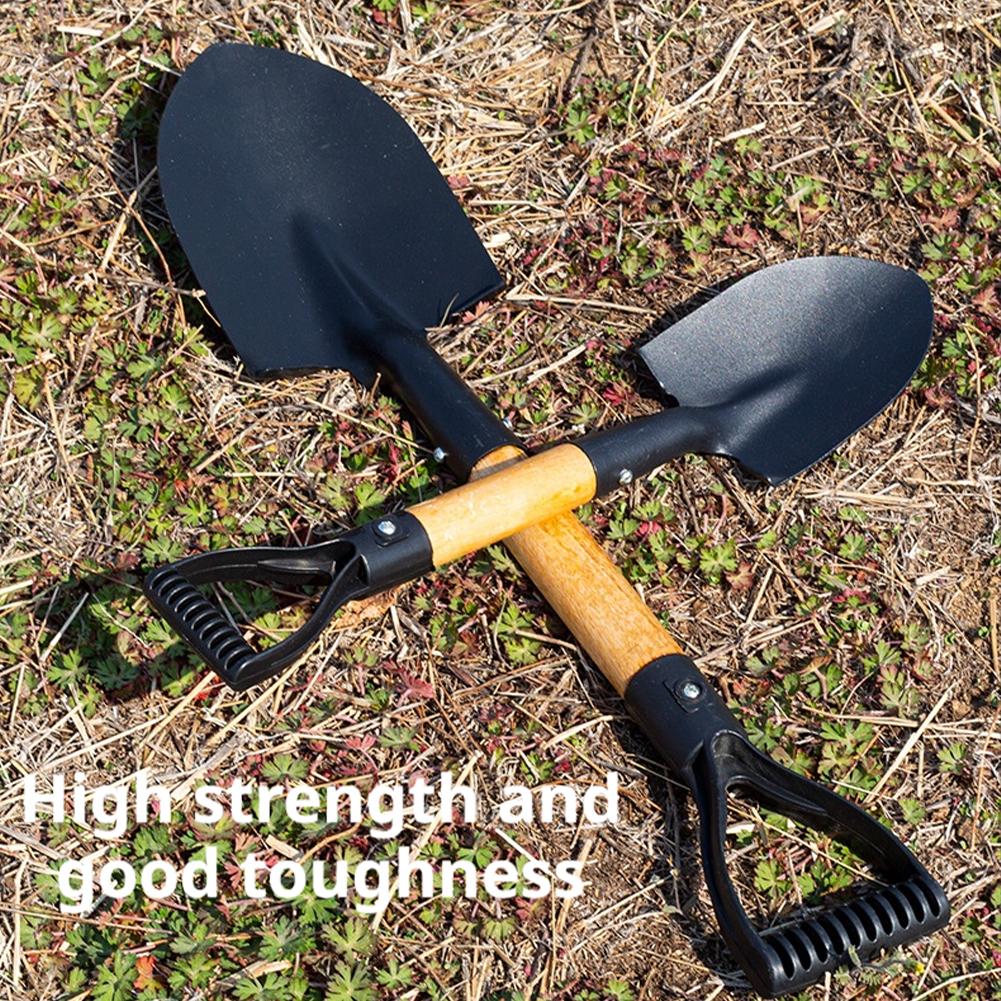 พลั่วเหล็กกันสนิมด้ามไม้ธรรมชา - Gardening Tools Spade บทวิจารณ์และราคา