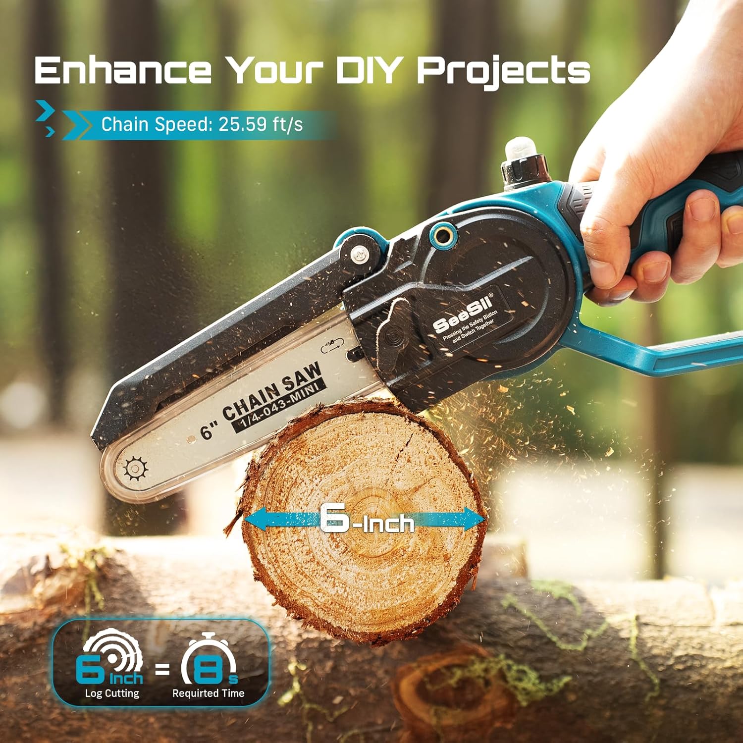 SEESII เลื่อยไฟฟ้าไร้แปรงถ่าน  - Gardening Tools To Cut Branches บทวิจารณ์และราคา