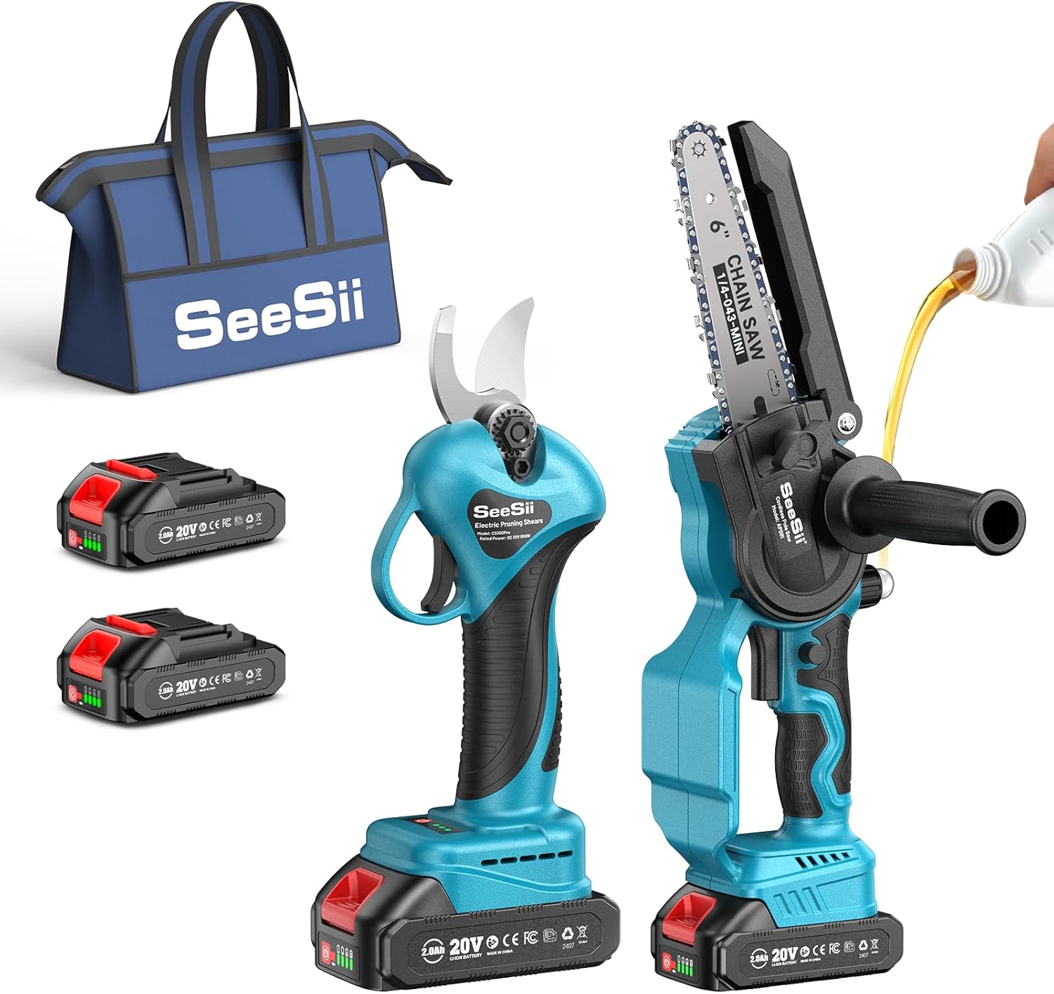 SEESII เลื่อยไฟฟ้าไร้แปรงถ่าน  - Gardening Tools To Cut Branches บทวิจารณ์และราคา