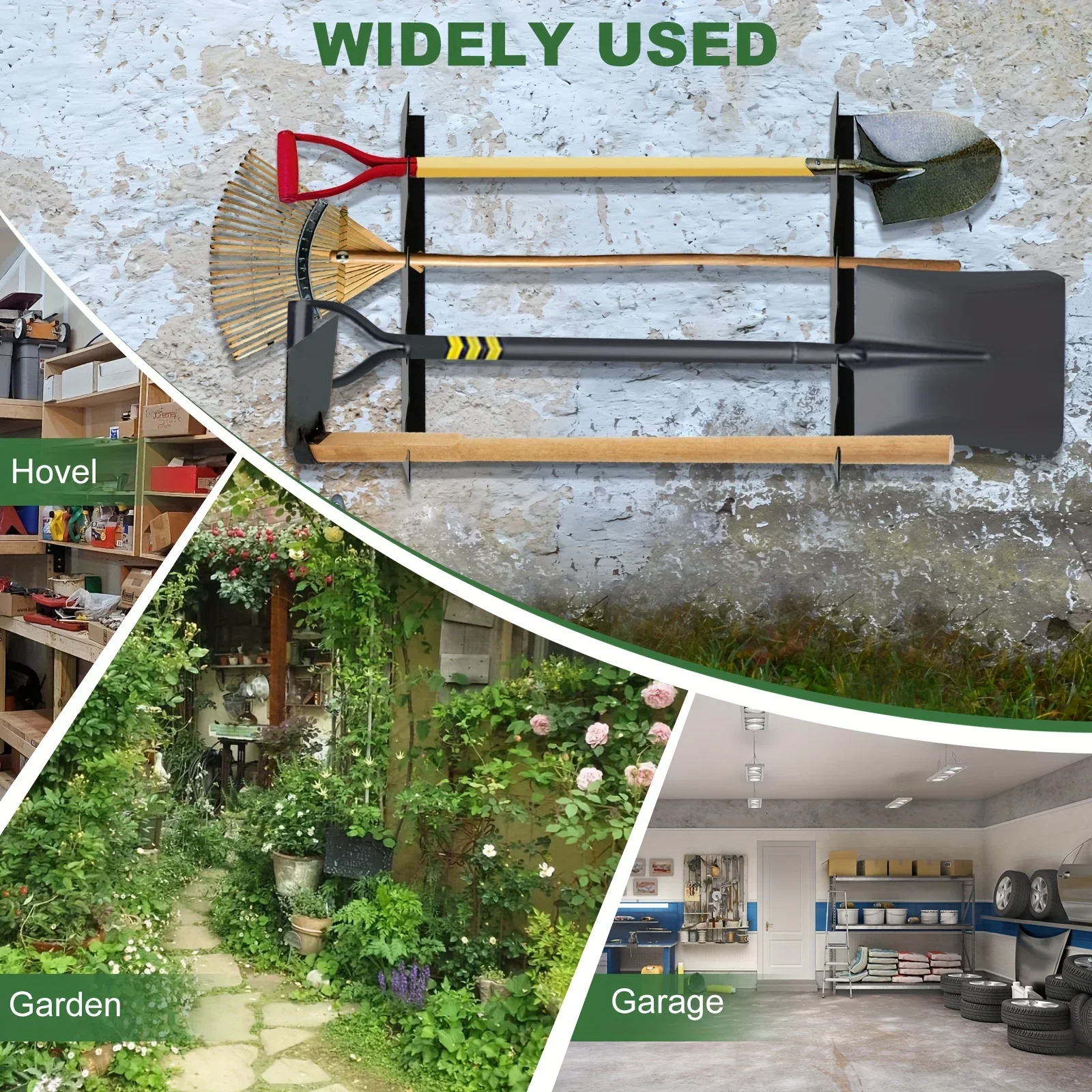 ที่แขวนอุปกรณ์ทำสวนโลหะแบบหนาพ - Gardening Tools Rack บทวิจารณ์และราคา