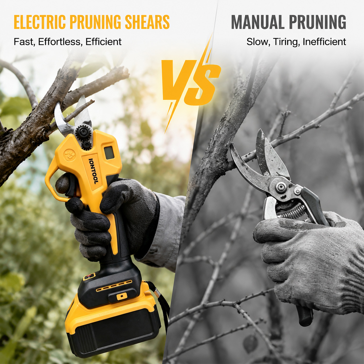 กรรไกรตัดกิ่งไร้สายแบบไร้แปรงถ - Gardening Tools To Cut Branches บทวิจารณ์และราคา