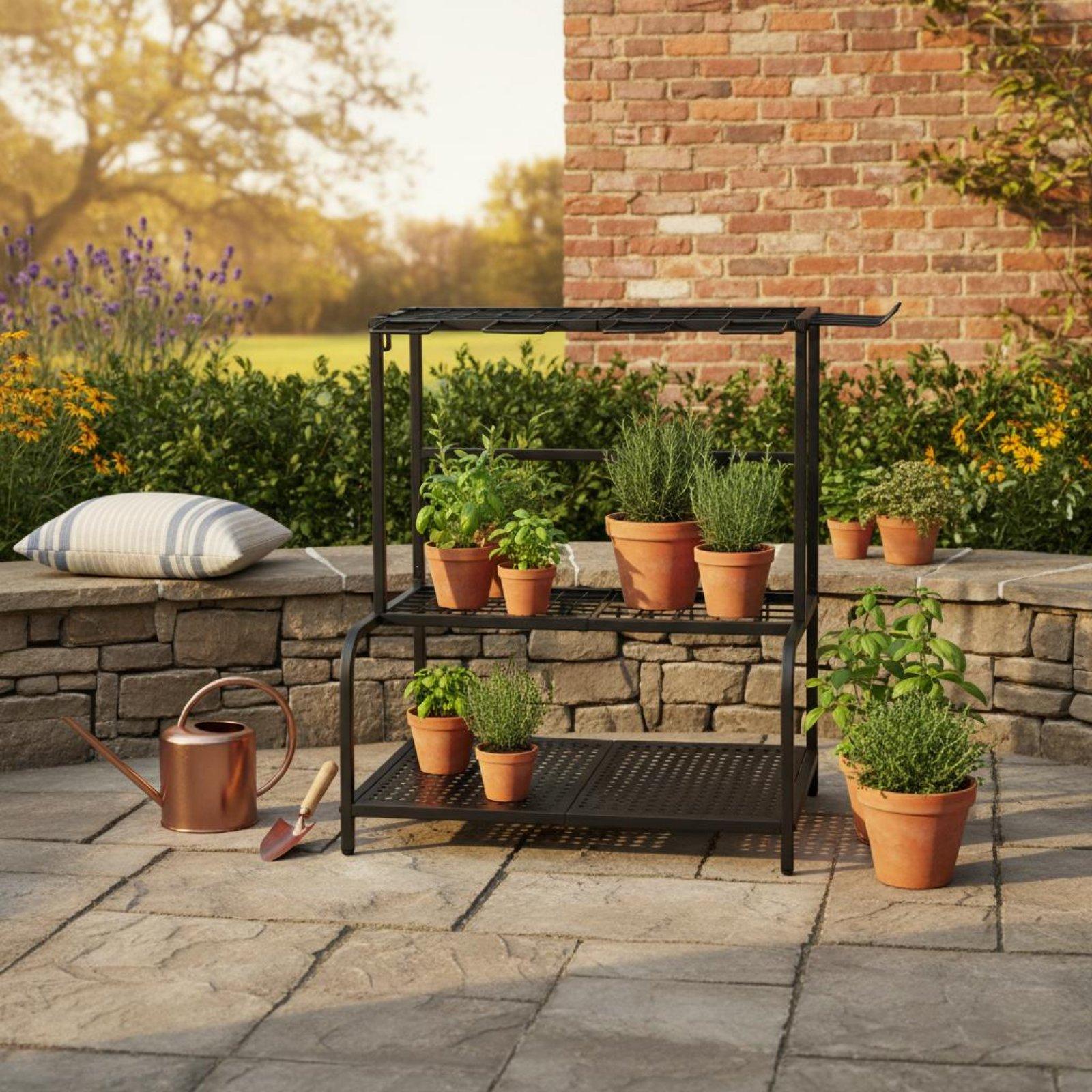 ชั้นวางเครื่องมือทำสวนโลหะ ขาป - Gardening Tools Rack บทวิจารณ์และราคา
