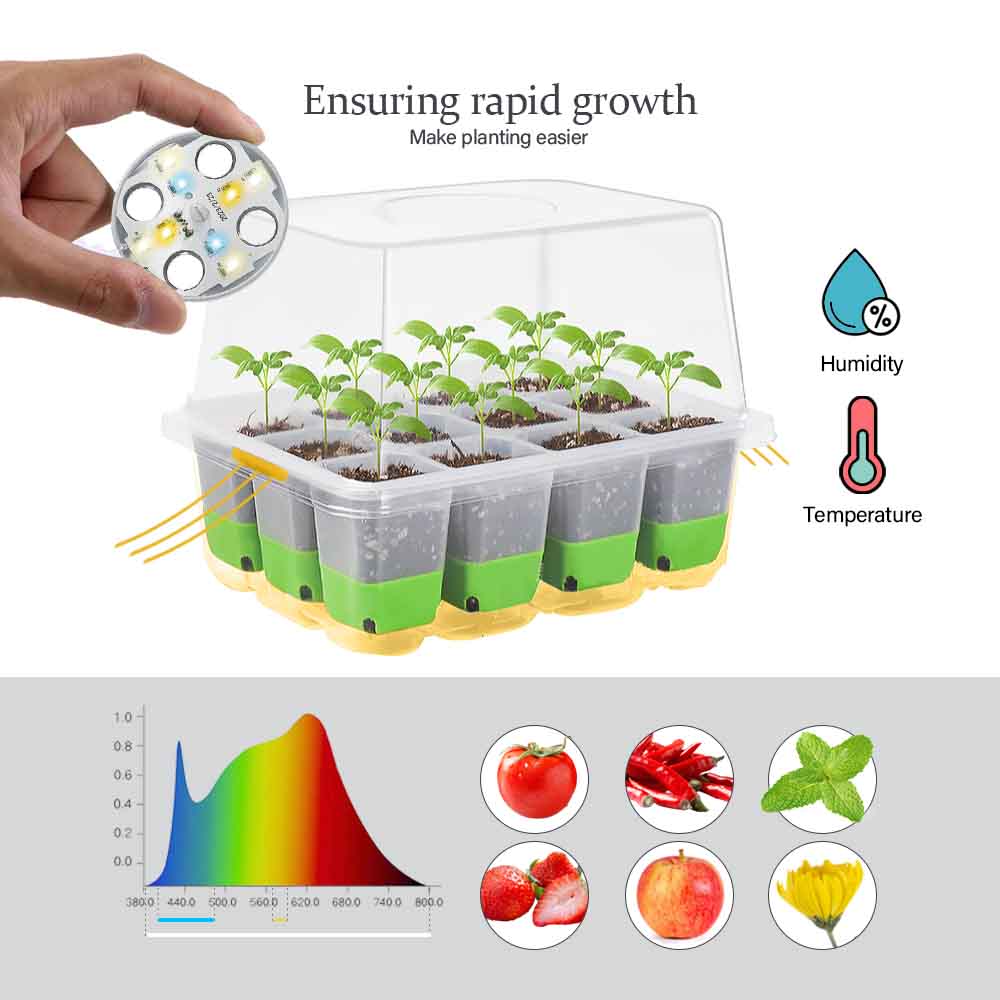 LED Grow Light Seedling Starte - Gardening Tools Box บทวิจารณ์และราคา