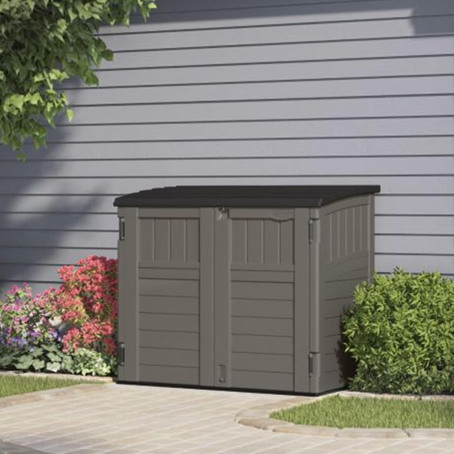 โรงเก็บของกลางแจ้งสำหรับสวนหลั - Gardening Tools Box บทวิจารณ์และราคา