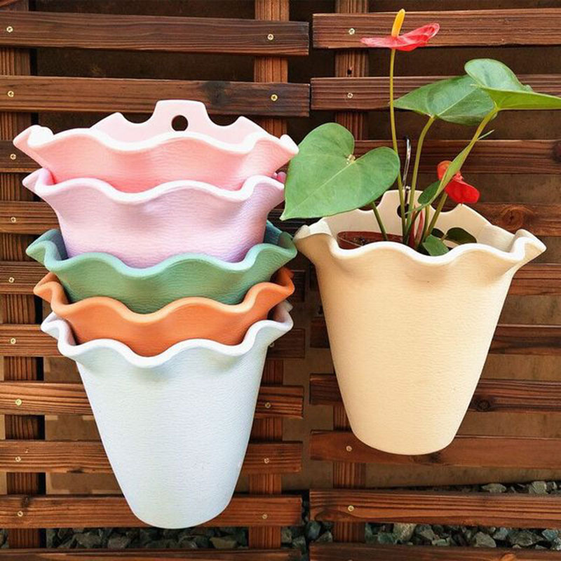 ดอกไม้หม้อติดผนังพลาสติกแขวนผน - Vertical Wall Planter บทวิจารณ์และราคา