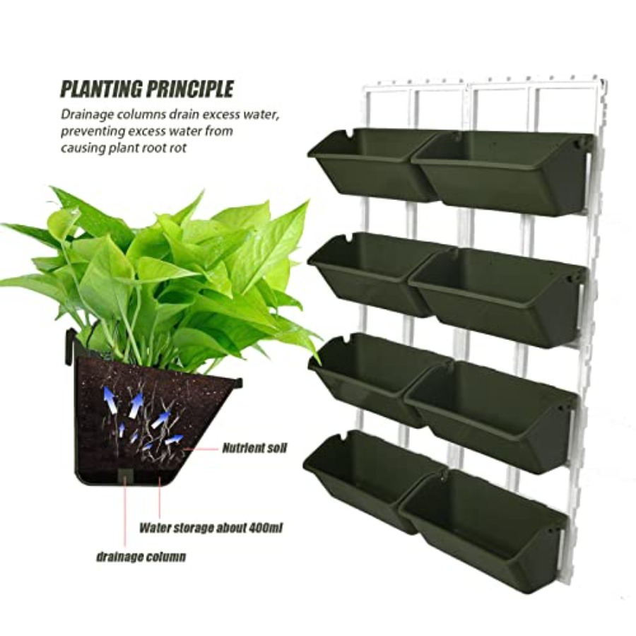 กระถางแขวนผนังแนวตั้งสำหรับใช้ - Vertical Wall Planter บทวิจารณ์และราคา