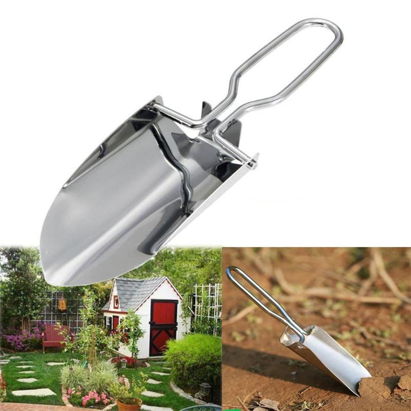 1/2 ชิ้น พลั่วพับได้สแตนเลส –  - Gardening Tools Spade บทวิจารณ์และราคา