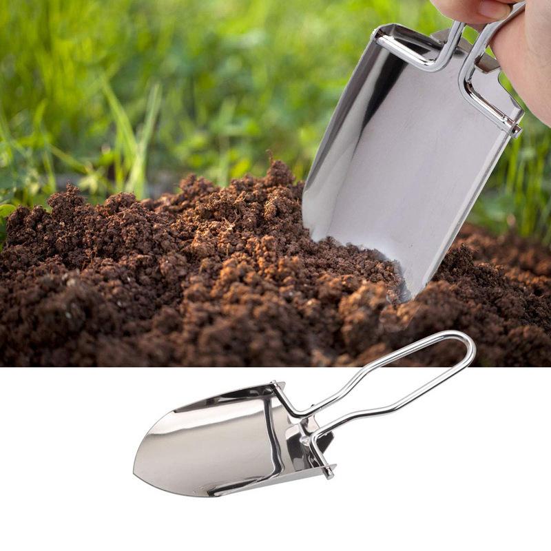 1/2 ชิ้น พลั่วพับได้สแตนเลส –  - Gardening Tools Spade บทวิจารณ์และราคา