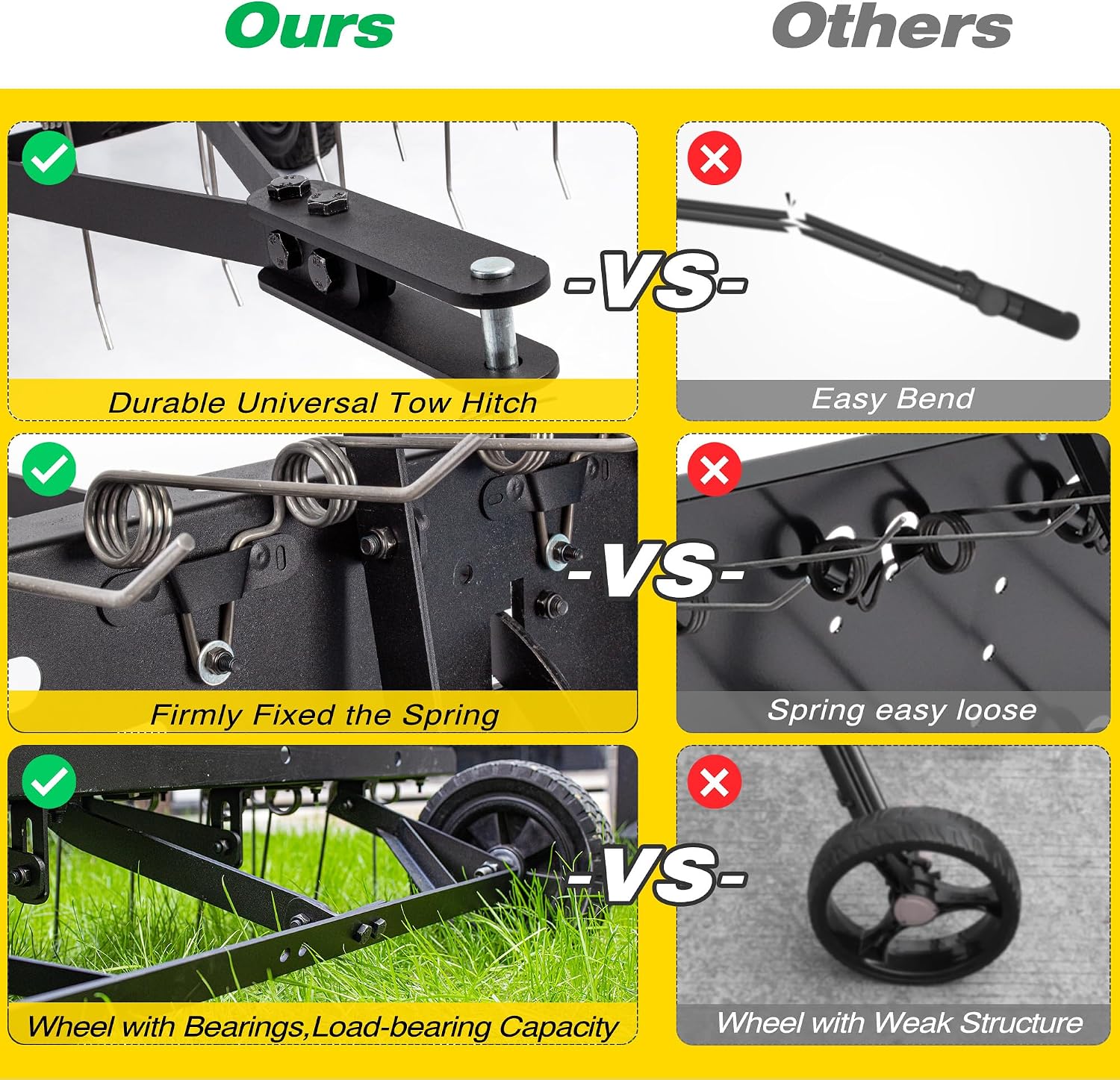อุปกรณ์คราดพรวนดินแบบลากจูงสำห - Gardening Yard Tools บทวิจารณ์และราคา