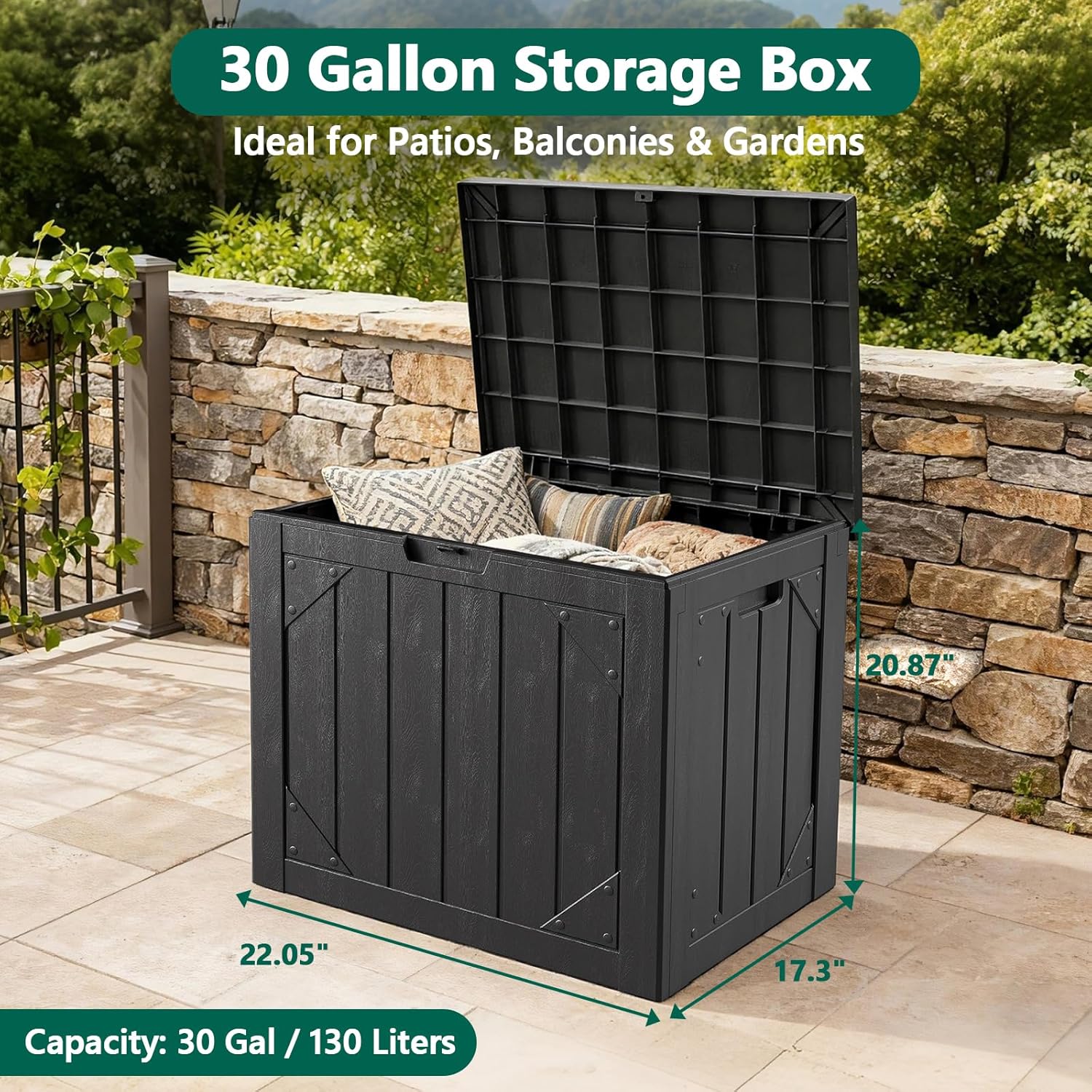 กล่องเก็บของกลางแจ้งขนาด 30 แก - Gardening Tools Box บทวิจารณ์และราคา