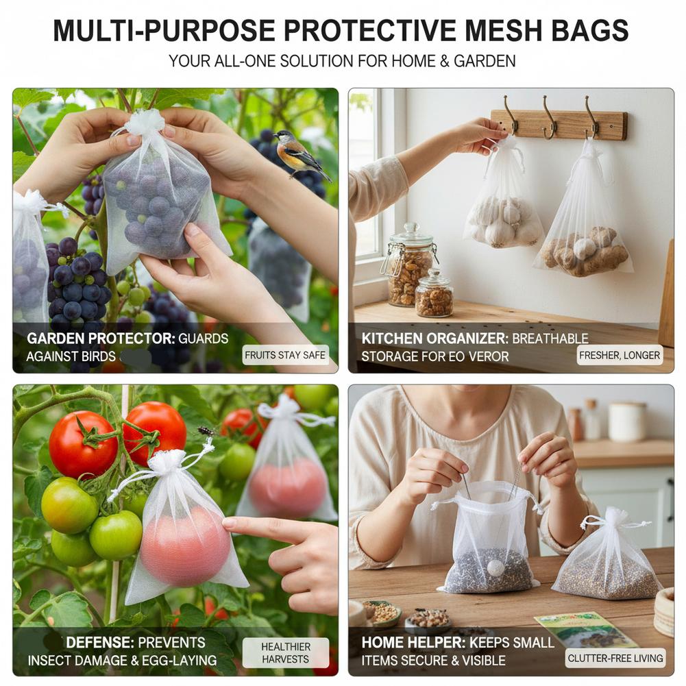 ถุงตาข่ายป้องกันผลไม้ในสวน 50  - Grow Bags บทวิจารณ์และราคา