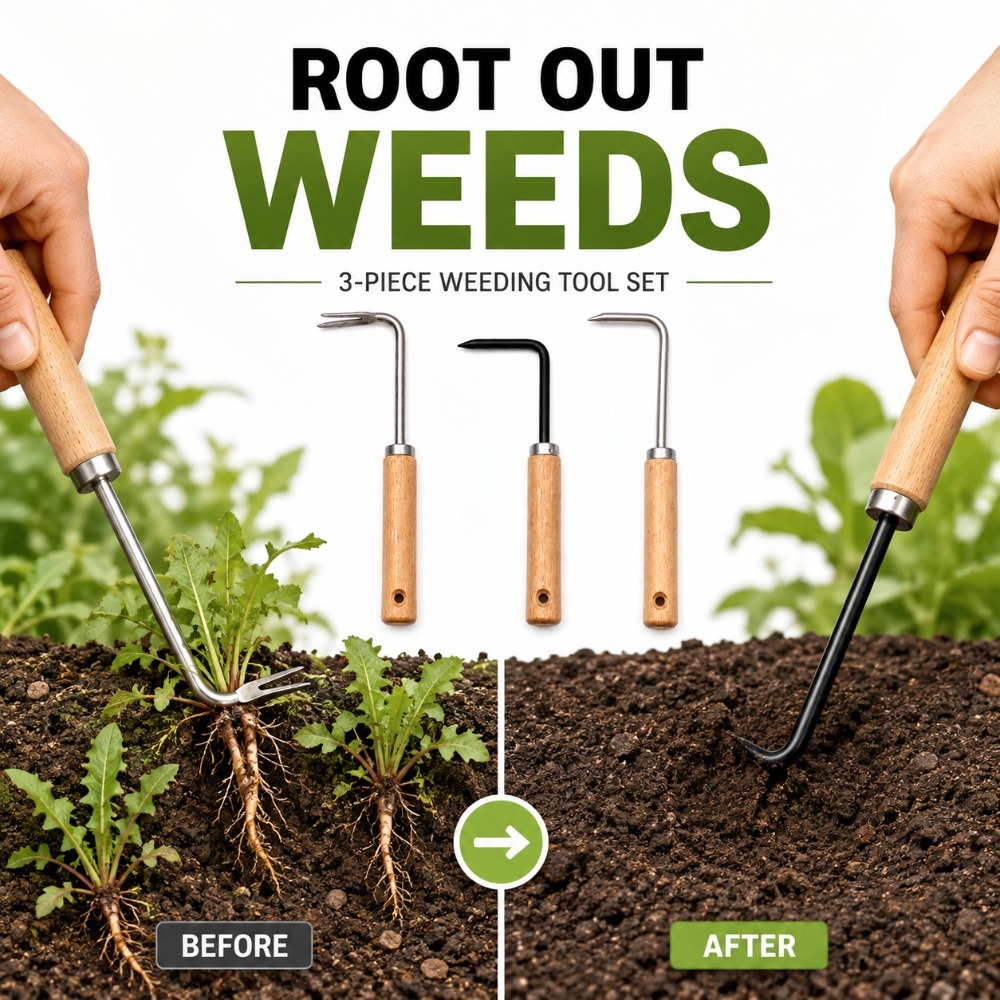 เครื่องมือดึงรากและกำจัดวัชพืช - Gardening Hand Tools Yard บทวิจารณ์และราคา
