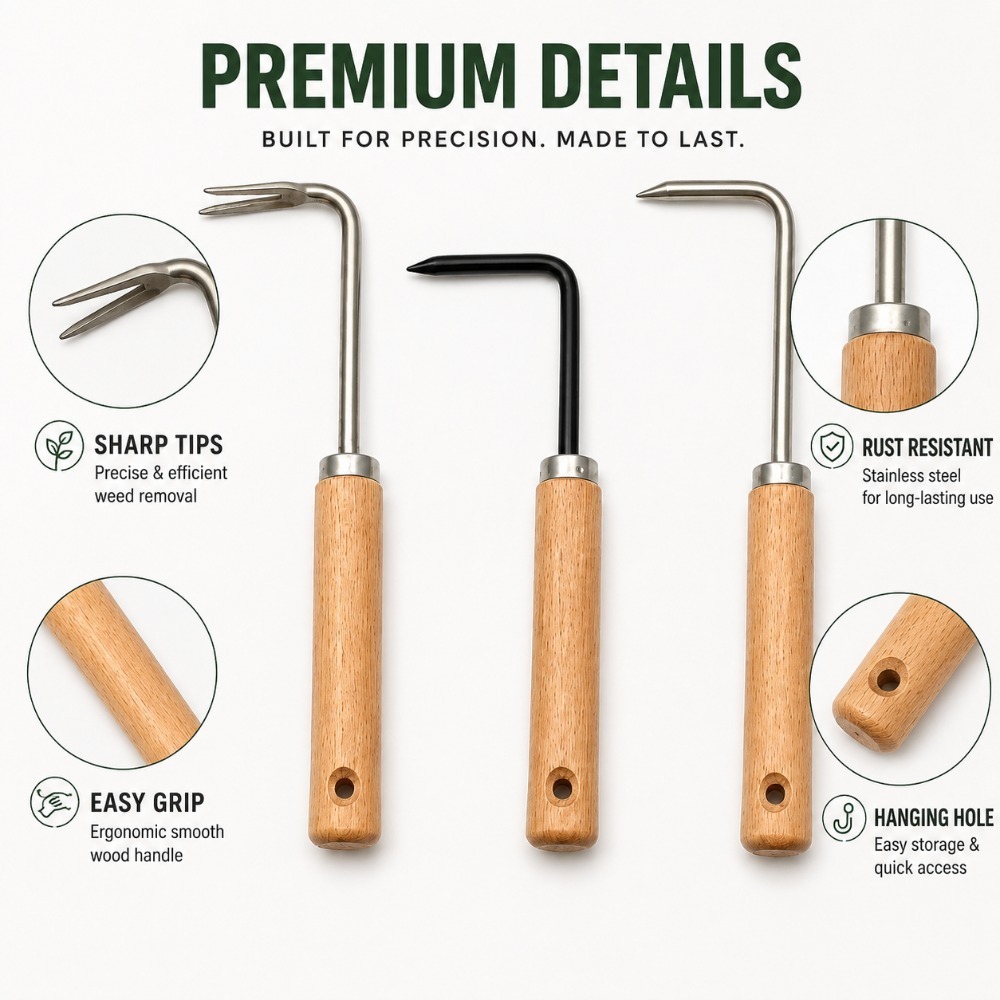 เครื่องมือดึงรากและกำจัดวัชพืช - Gardening Hand Tools Yard บทวิจารณ์และราคา