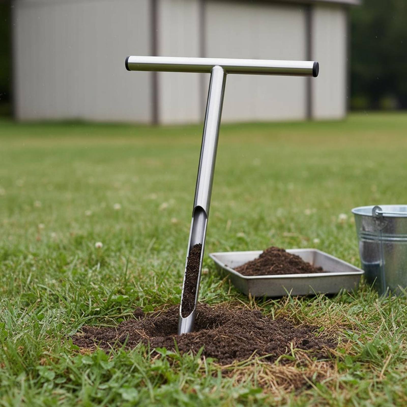 เครื่องเก็บตัวอย่างดินสแตนเลส  - Gardening Tools Uses บทวิจารณ์และราคา