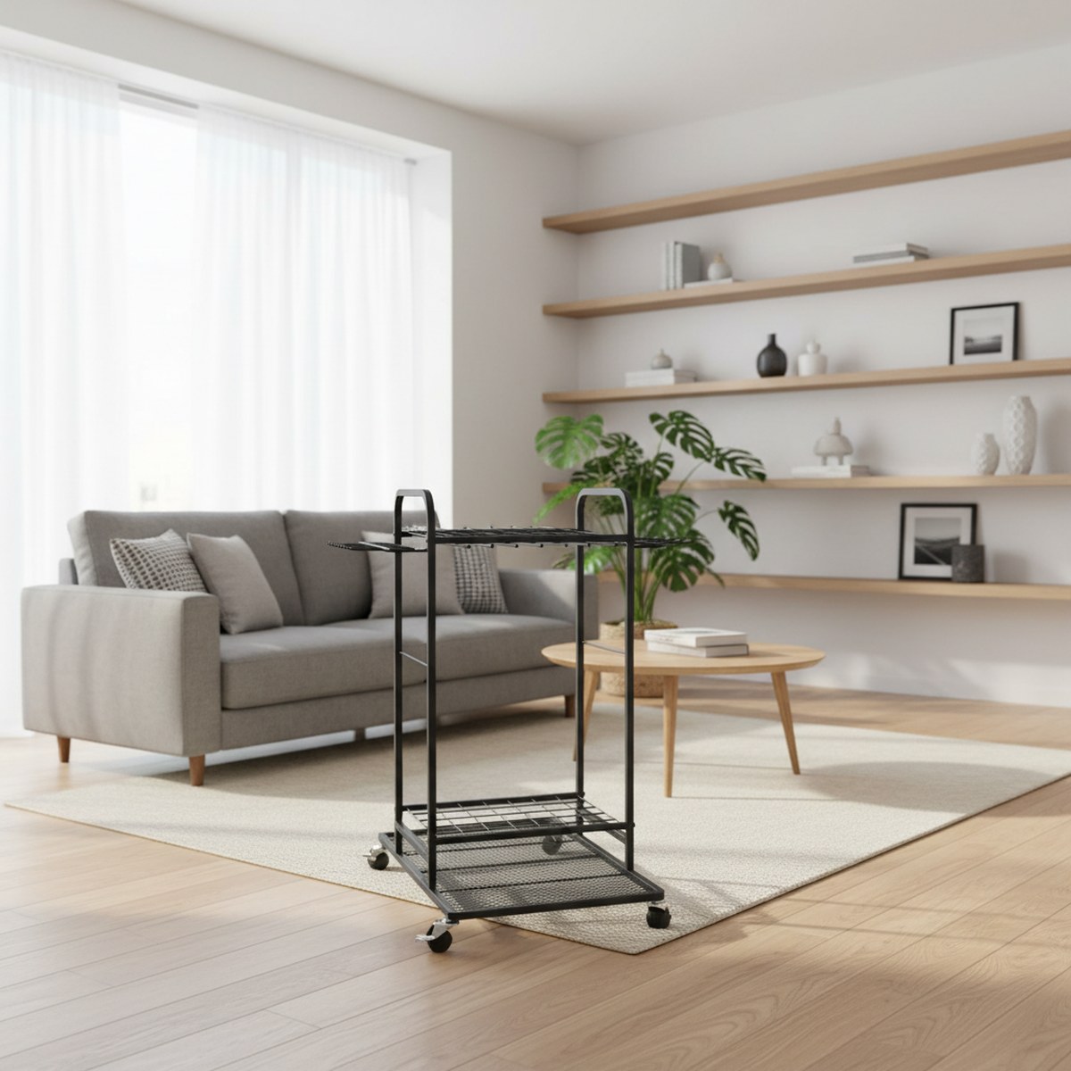 รถเข็นเครื่องมือทำสวนแบบแข็งแร - Gardening Tools Rack บทวิจารณ์และราคา