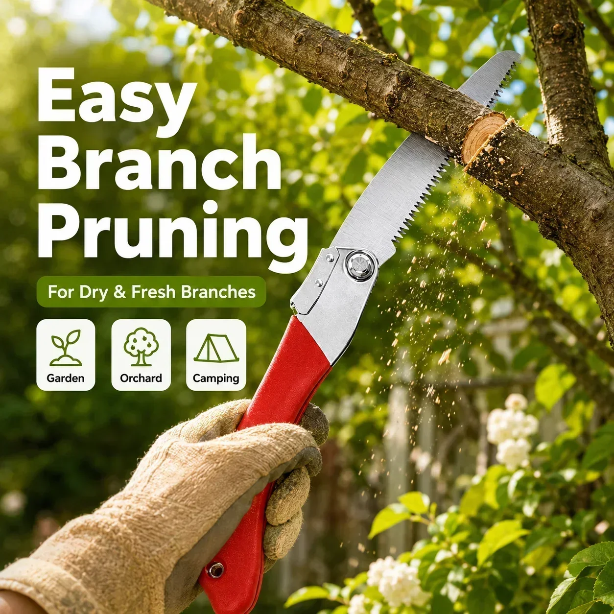 เลื่อยตัดกิ่งแบบพับได้ 210 มม. - Gardening Tools To Cut Branches บทวิจารณ์และราคา